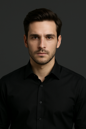 Timeless Style — Black Formal Shirt for Men