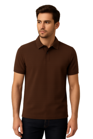 Signature Brown Collar T-Shirt