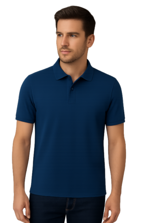 Blue Premium Collar T-Shirt